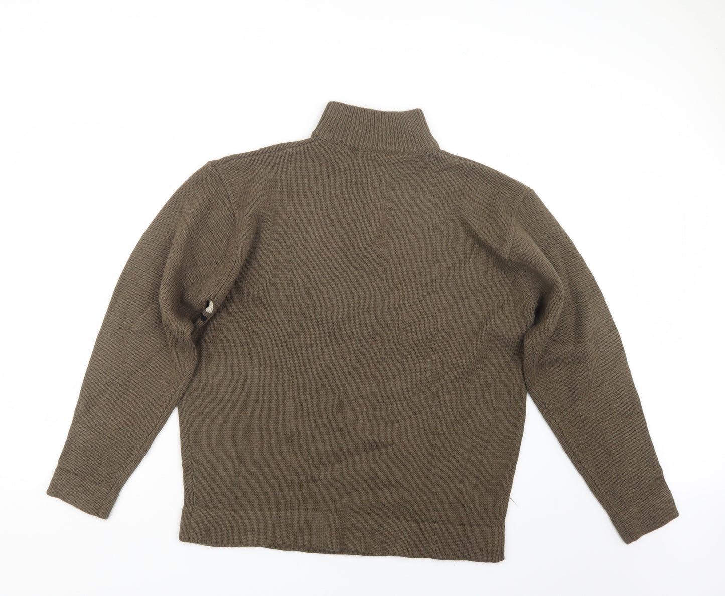 Cedar Wood State Mens Brown  Knit Pullover Sweatshirt Size M