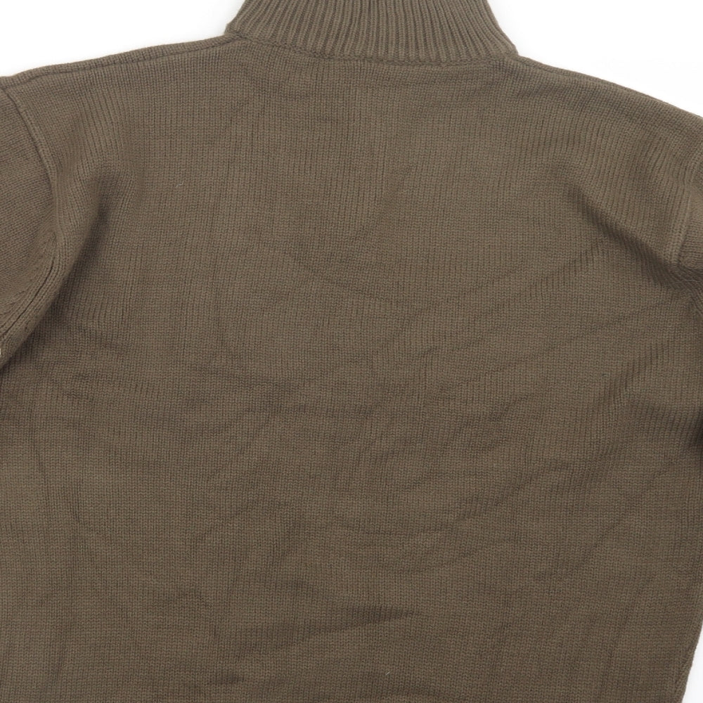 Cedar Wood State Mens Brown  Knit Pullover Sweatshirt Size M