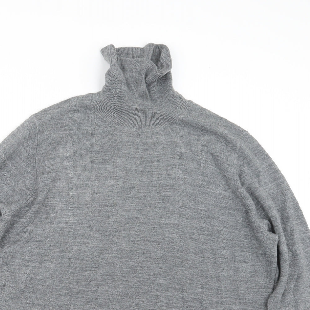 Marks and Spencer Womens Grey  Knit Pullover Jumper Size 18