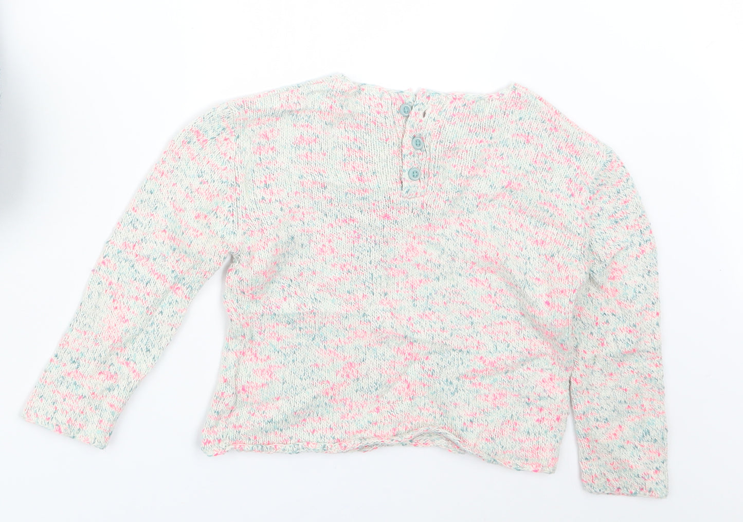 NEXT Girls Pink  Knit Pullover Jumper Size 2-3 Years