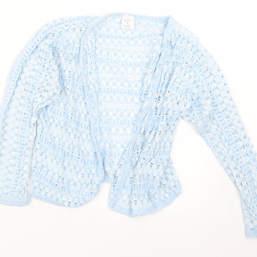 Preworn Womens Blue  Knit Cardigan Jumper Size M