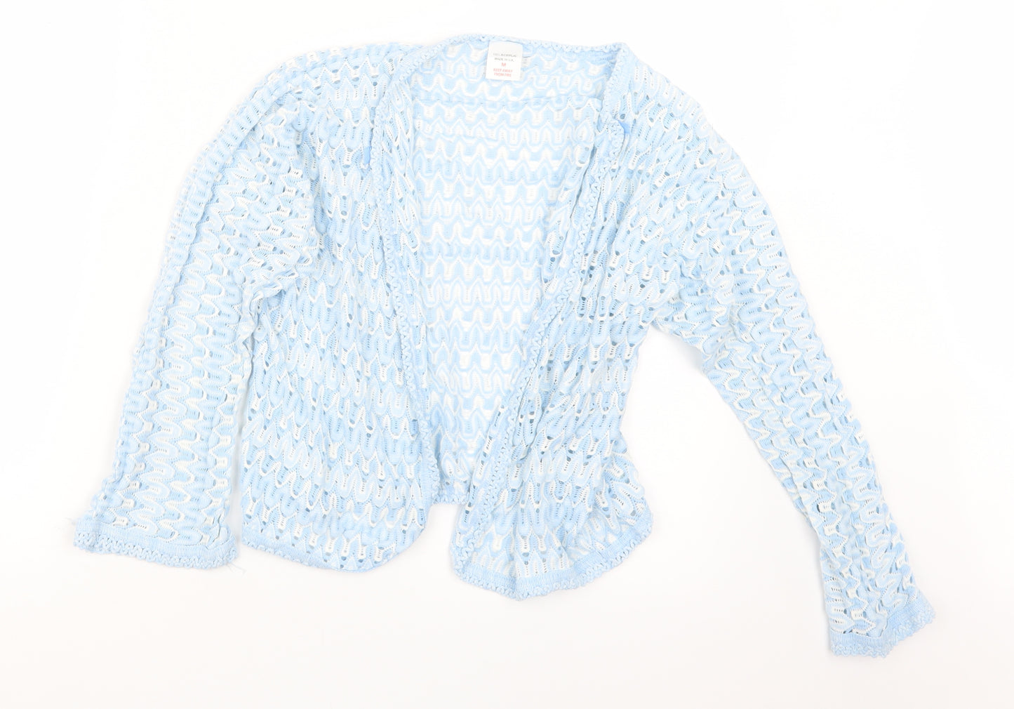 Preworn Womens Blue  Knit Cardigan Jumper Size M