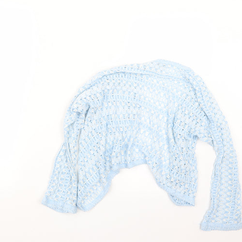 Preworn Womens Blue  Knit Cardigan Jumper Size M