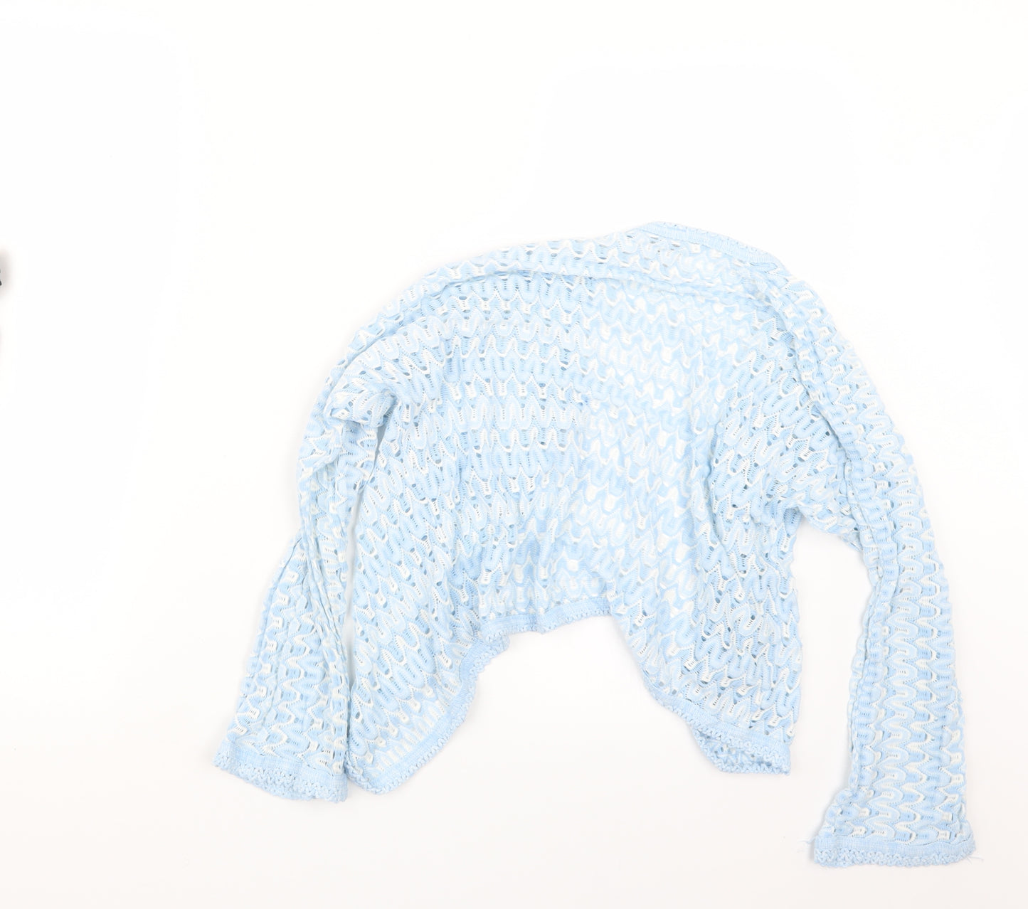 Preworn Womens Blue  Knit Cardigan Jumper Size M