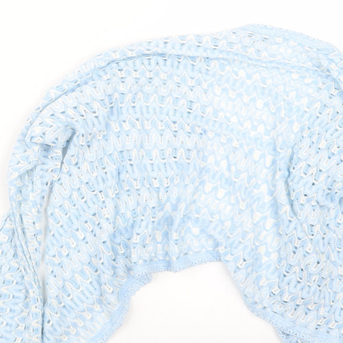 Preworn Womens Blue  Knit Cardigan Jumper Size M