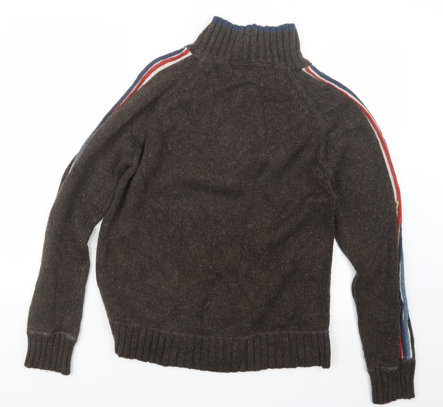 ALS Mens Brown  Knit Pullover Sweatshirt Size M