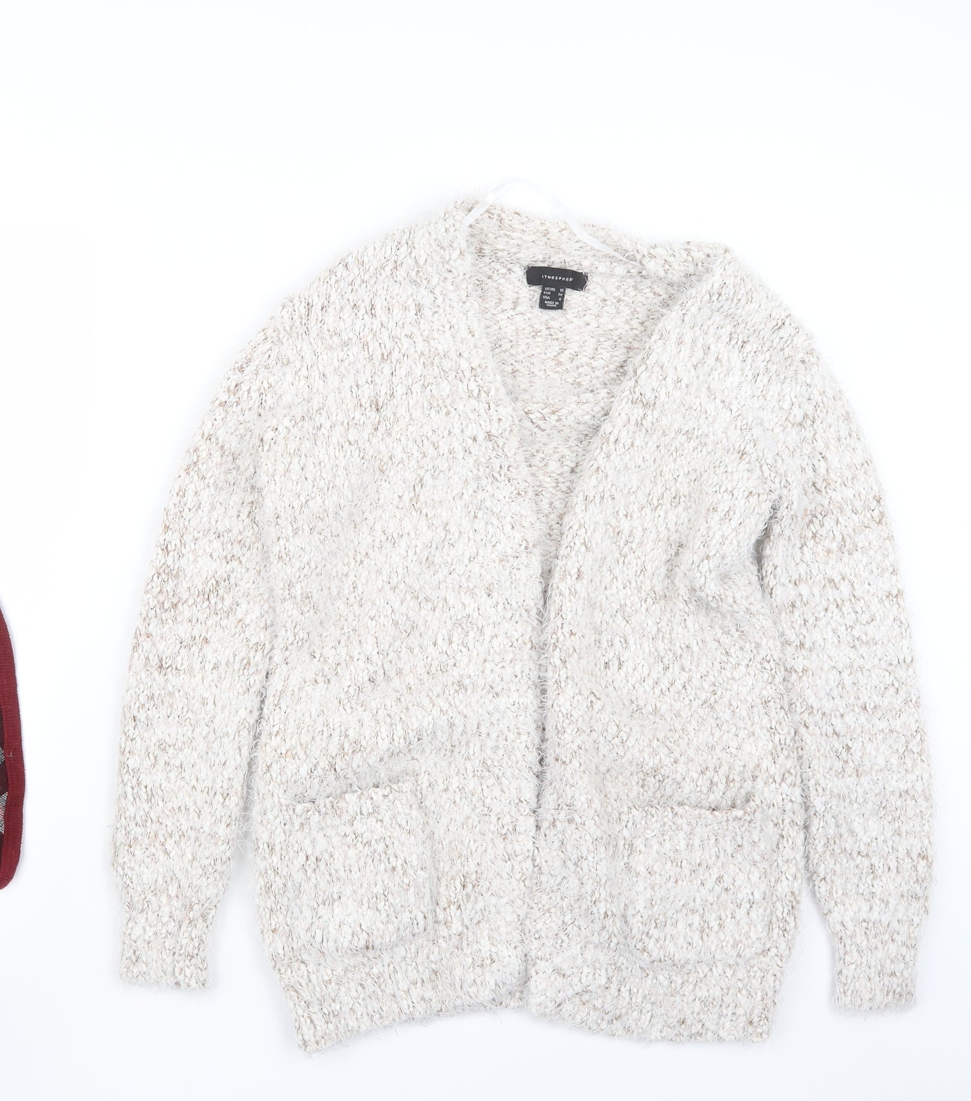 Atmosphere Womens Beige  Knit Cardigan Jumper Size 10
