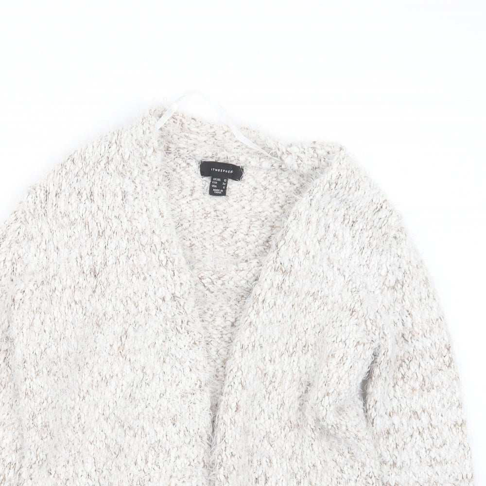 Atmosphere Womens Beige  Knit Cardigan Jumper Size 10