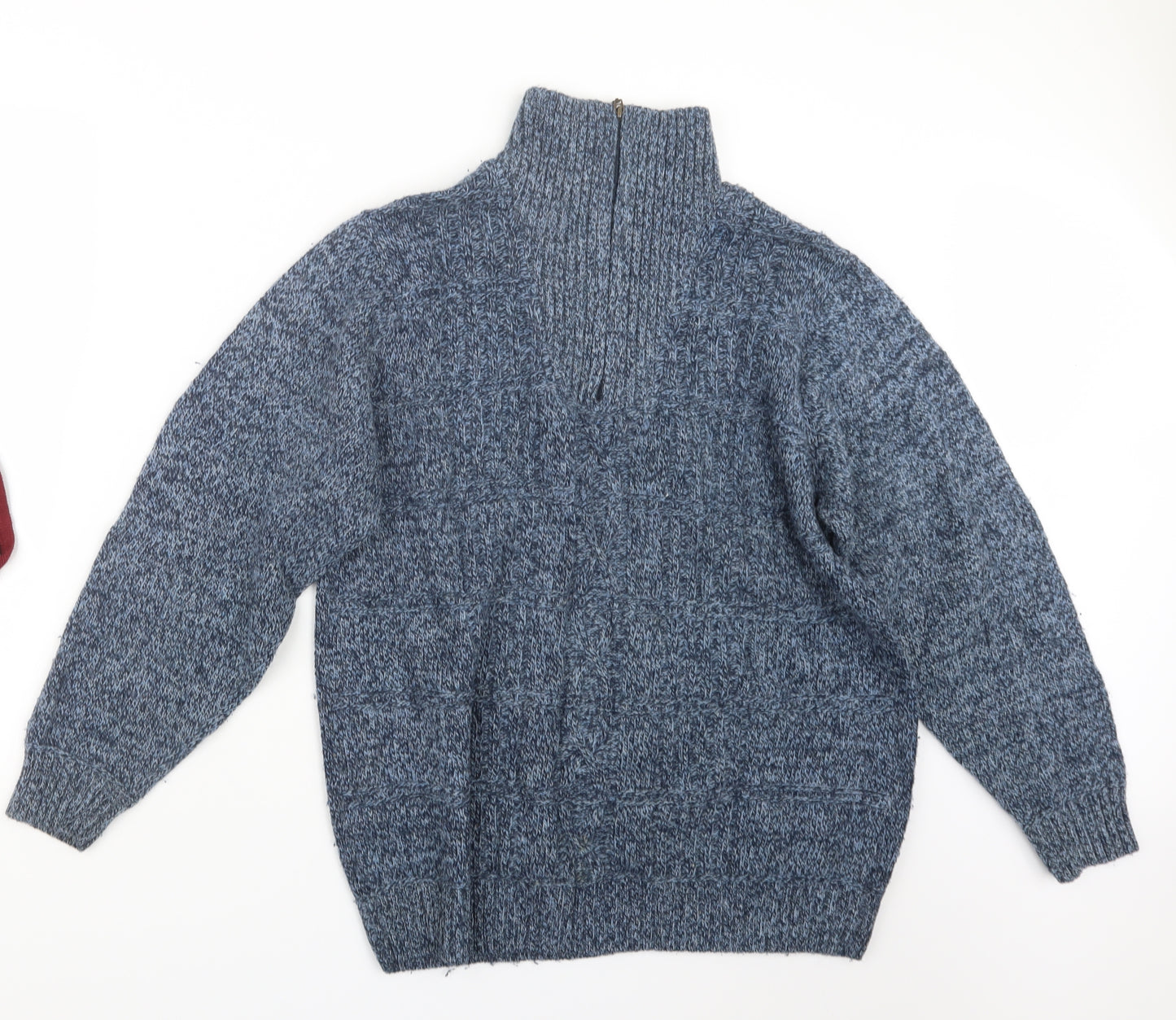 EWM Mens Blue  Knit Pullover Sweatshirt Size S