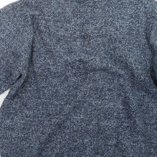 EWM Mens Blue  Knit Pullover Sweatshirt Size S