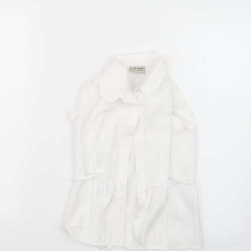 NEXT Girls White   Basic Button-Up Size 8 Years