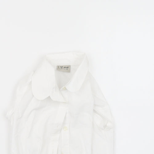 NEXT Girls White   Basic Button-Up Size 8 Years