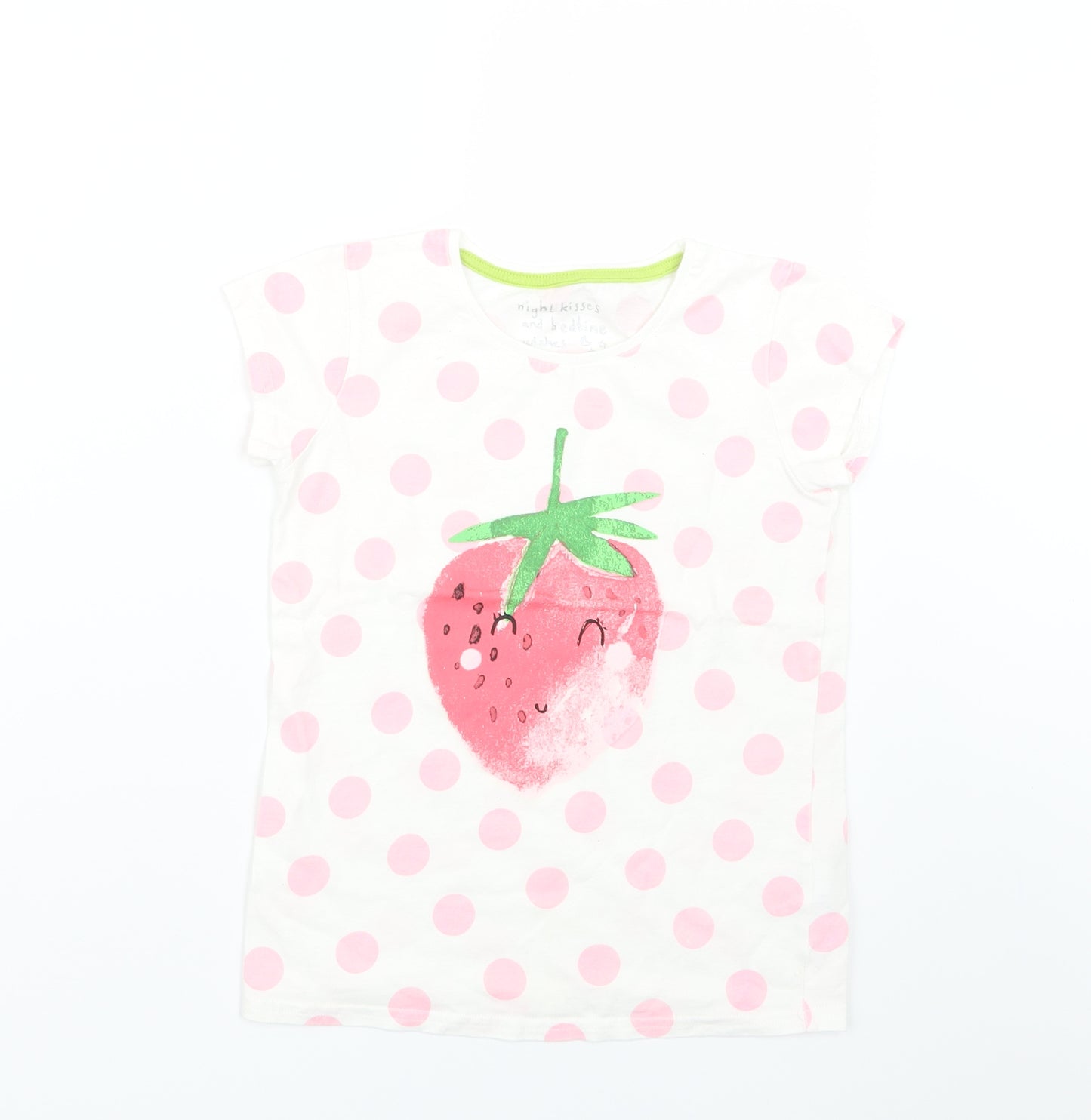 NEXT Girls Pink Geometric  Top Pyjama Top Size 9 Years