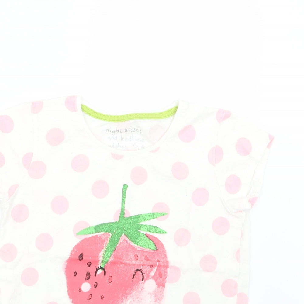 NEXT Girls Pink Geometric  Top Pyjama Top Size 9 Years