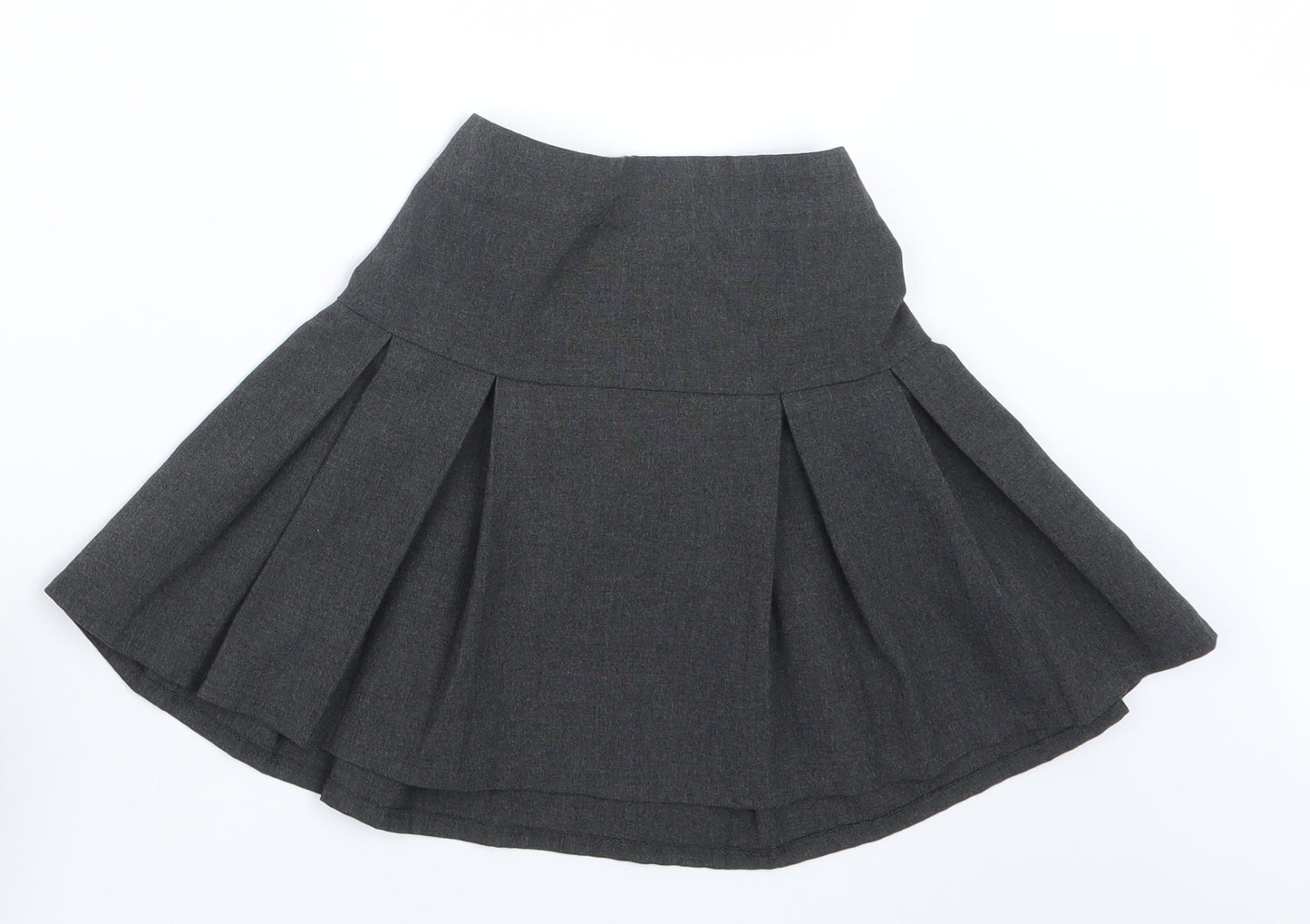 Debenhams Girls Grey   Pleated Skirt Size 6 Years