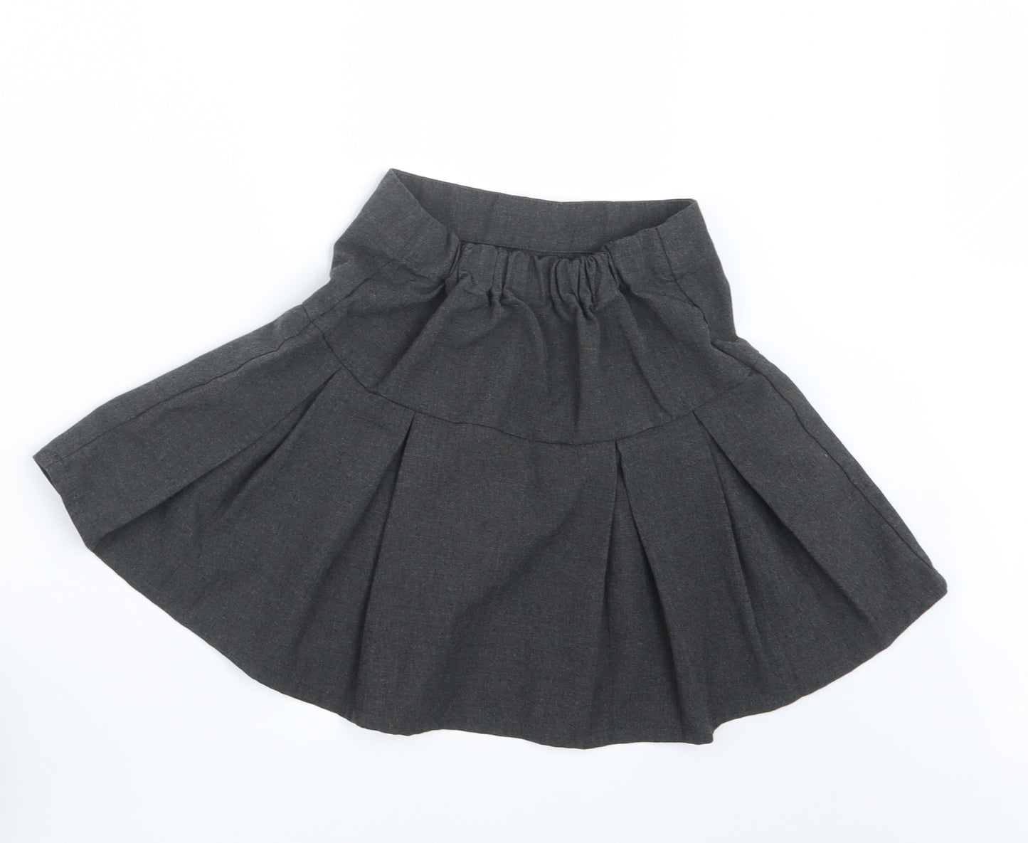 Debenhams Girls Grey   Pleated Skirt Size 6 Years
