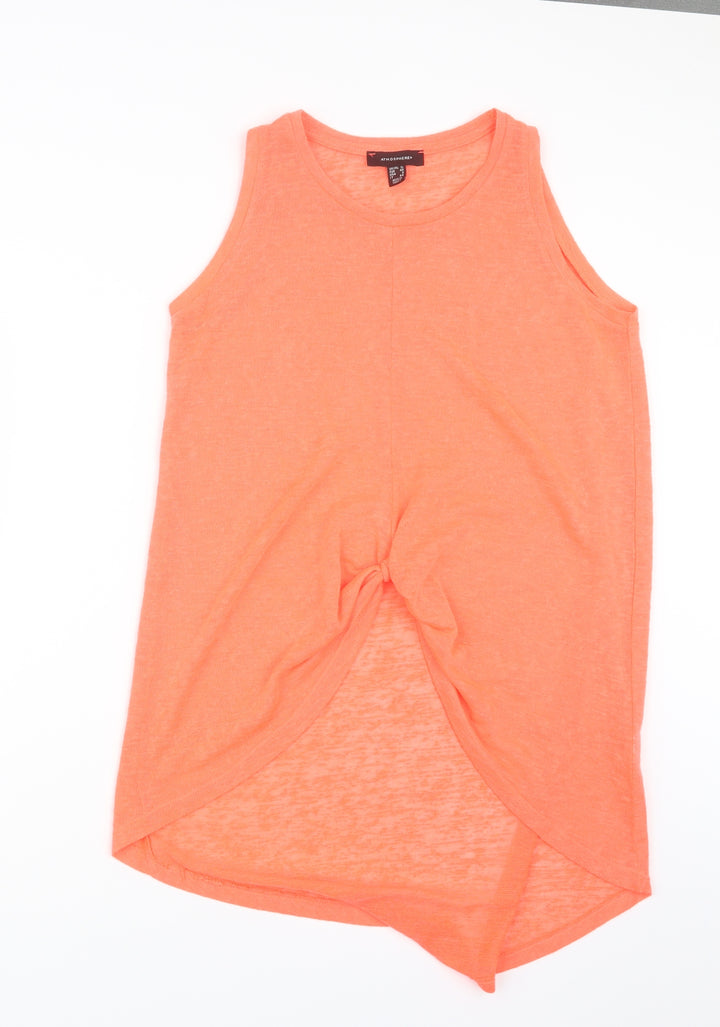 Atmosphere Womens Orange Knit Pullover Jumper Size 12 - Neon