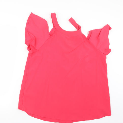 Avon Womens Pink   Basic Blouse Size 14