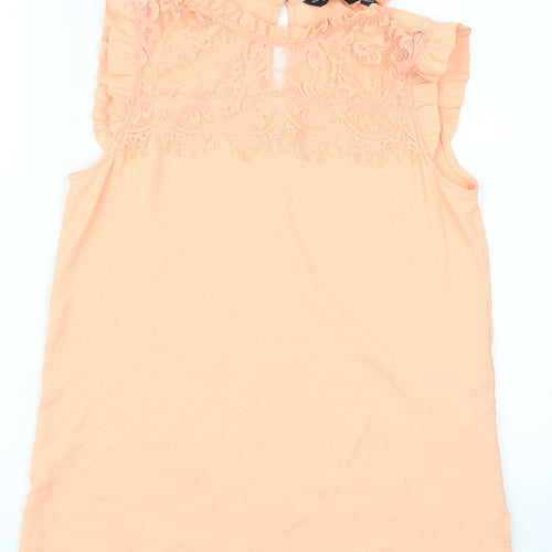 Dorothy Perkins Womens Orange   Basic Blouse Size 6