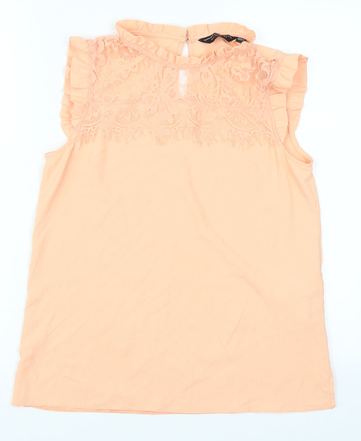 Dorothy Perkins Womens Orange Basic Blouse Size 6