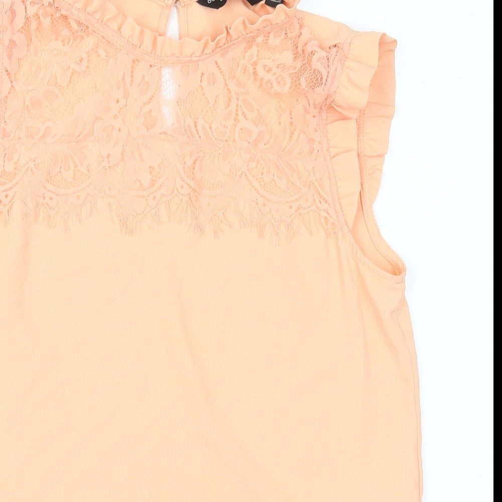 Dorothy Perkins Womens Orange   Basic Blouse Size 6