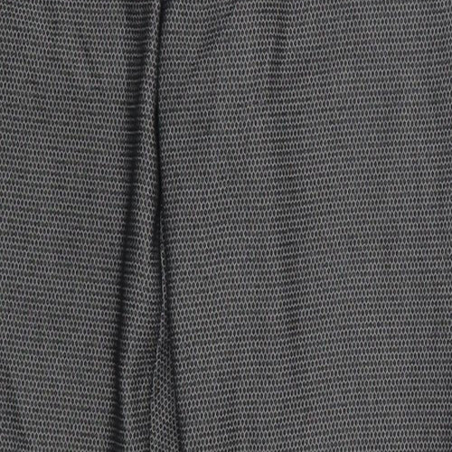 NEXT Womens Grey Geometric  Trousers  Size 10 L29 in