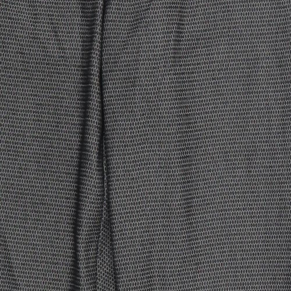 NEXT Womens Grey Geometric  Trousers  Size 10 L29 in