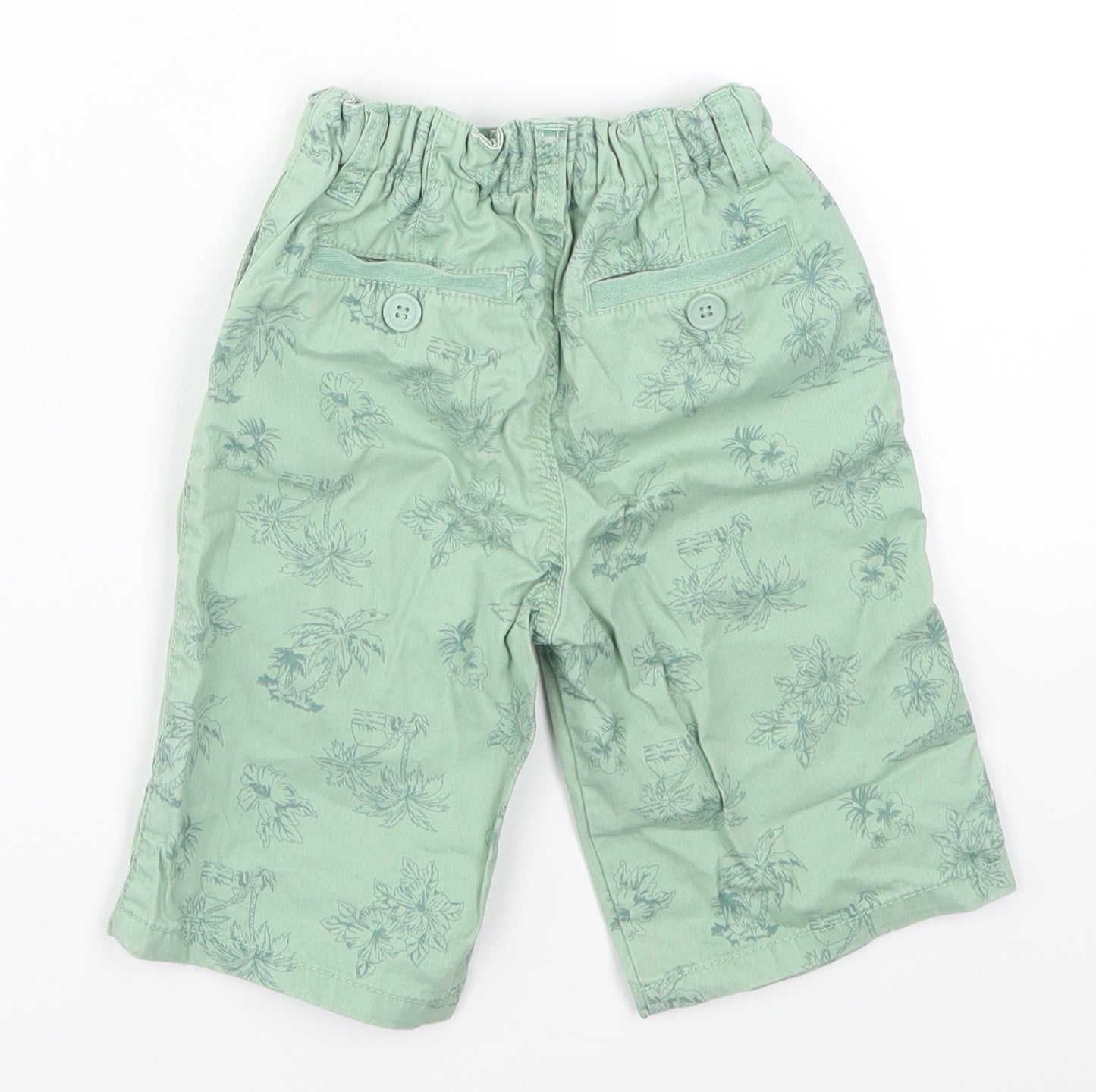 Matalan Boys Green   Chino Trousers Size 3-4 Years - Tree Print