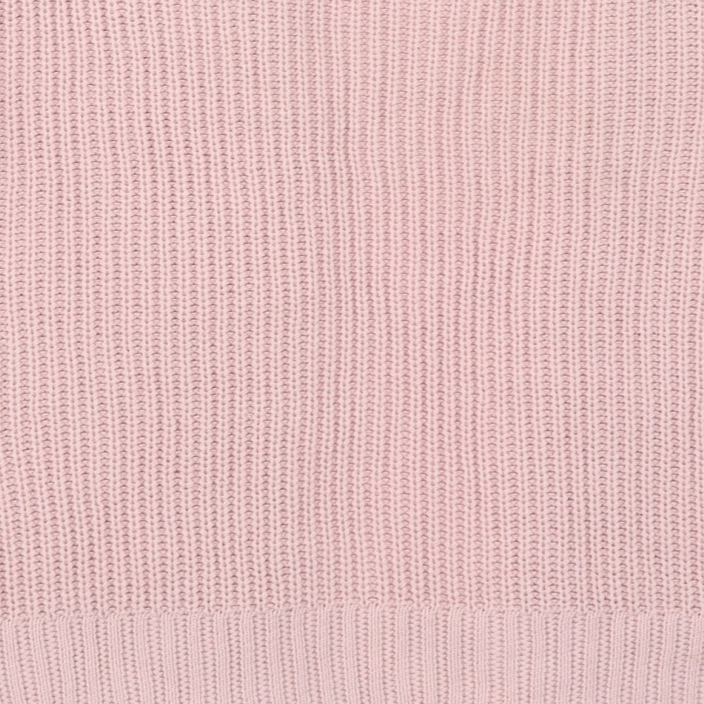 Boohoo Womens Pink  Knit Cardigan Jumper Size M