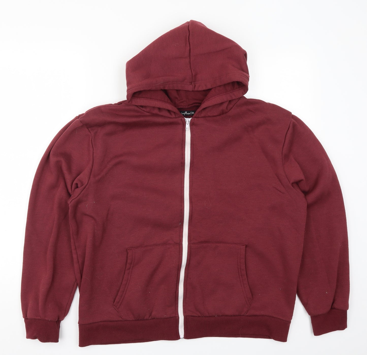 Influx Mens Red   Full Zip Hoodie Size 2XL