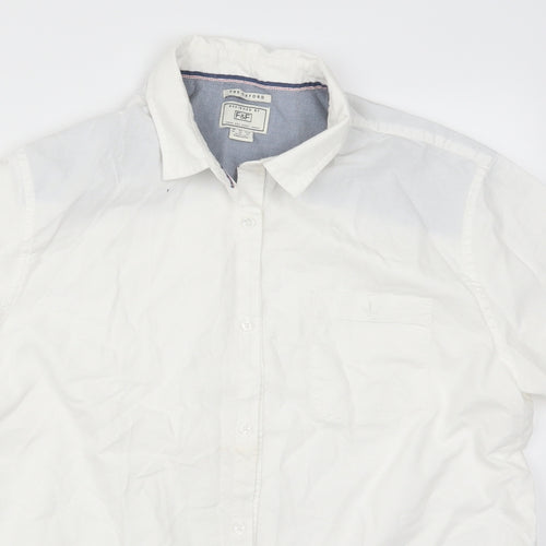 F&F Mens White    Button-Up Size XL