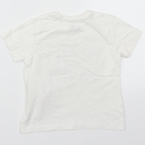 Primark Boys White   Basic T-Shirt Size 18-24 Months  - Surf Dude