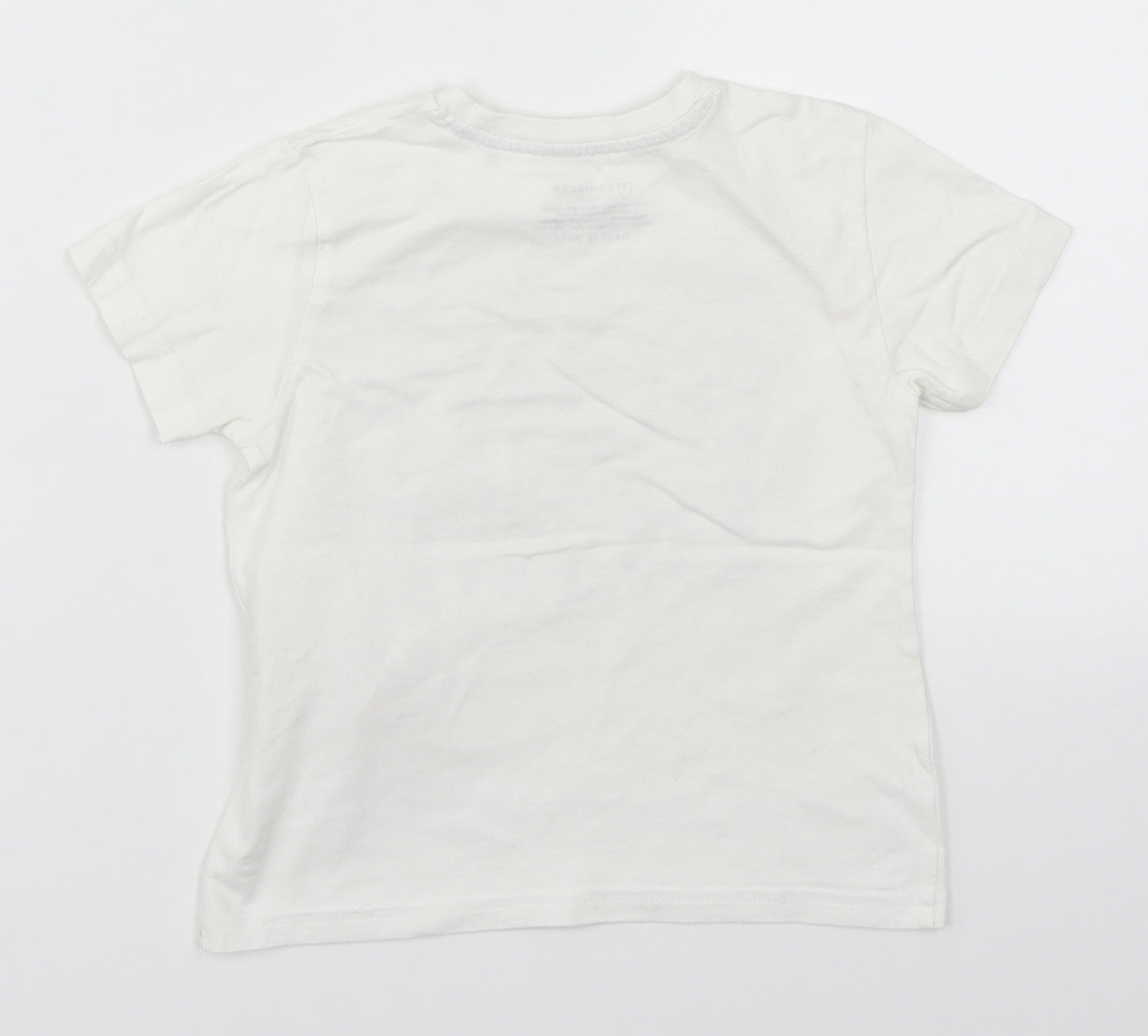 Primark Boys White   Basic T-Shirt Size 18-24 Months  - Surf Dude