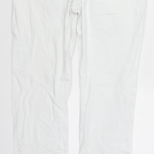 Denim Co Womens White  Denim Skinny Jeans Size 12 L28 in