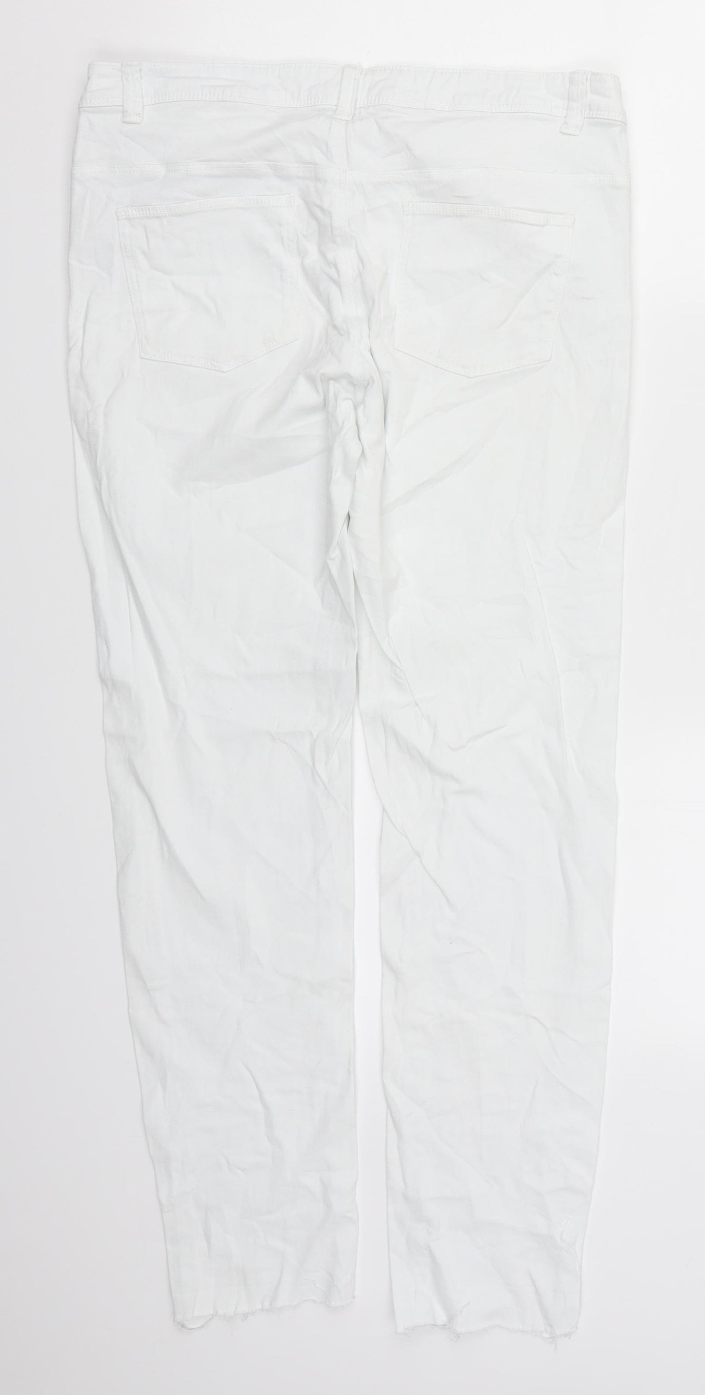 Denim Co Womens White  Denim Skinny Jeans Size 12 L28 in