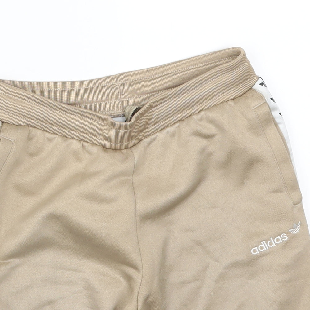 adidas Boys Beige   Sweat Shorts Size 9-10 Years - Logo