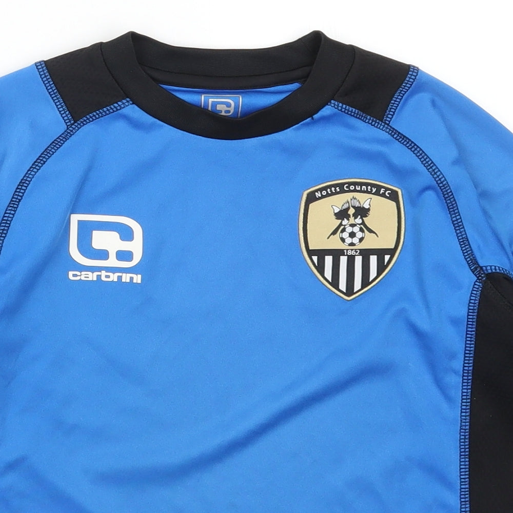 Carbrini Boys Blue   Basic T-Shirt Size S  - Notts Country FC