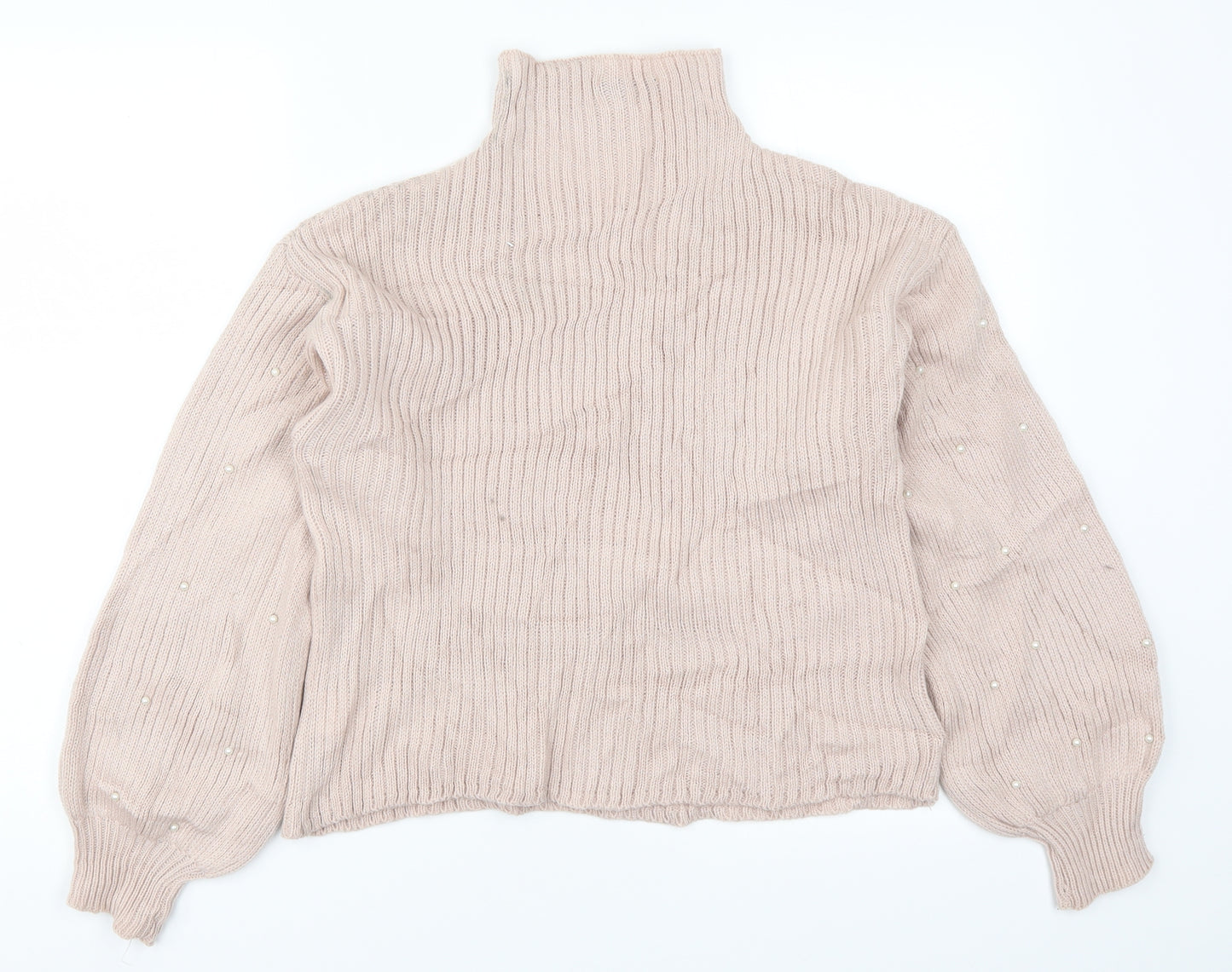 SheIn Womens Pink  Knit Pullover Jumper Size S