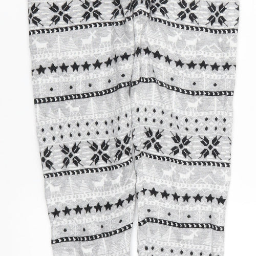 Peppetrs Girls Grey Geometric  Carrot Trousers Size 10-11 Years