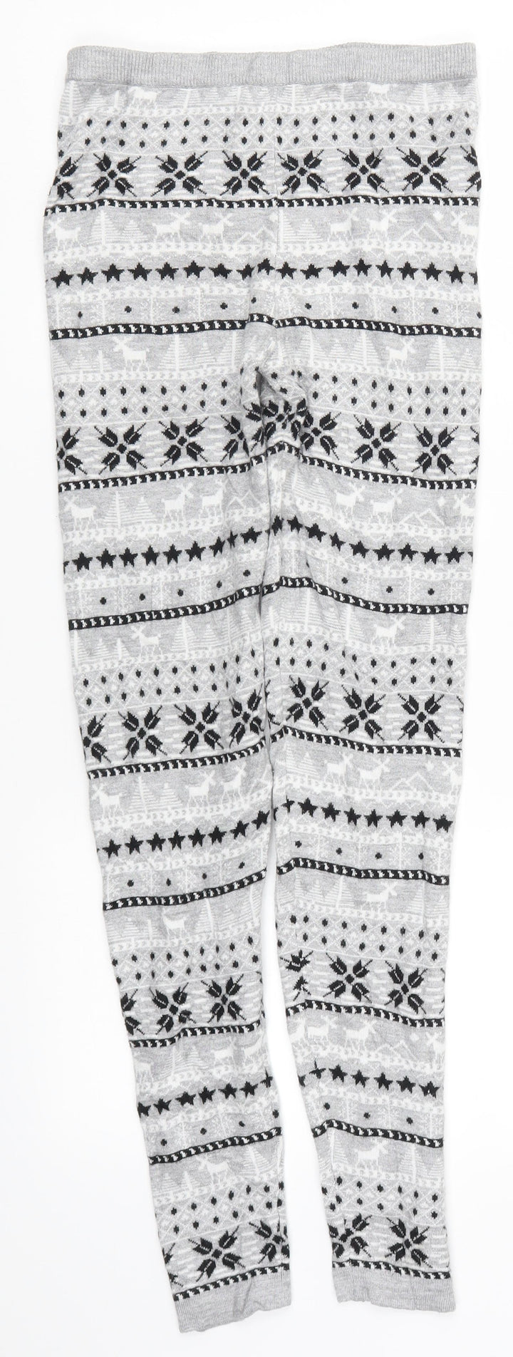 Peppetrs Girls Grey Geometric  Carrot Trousers Size 10-11 Years
