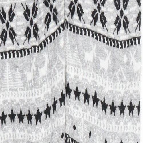 Peppetrs Girls Grey Geometric  Carrot Trousers Size 10-11 Years