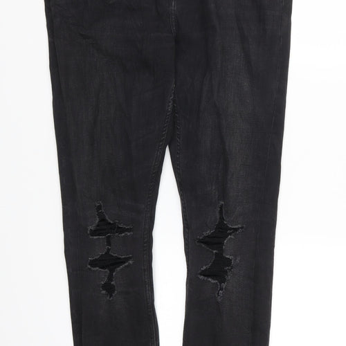 New Look Mens Black  Denim Skinny Jeans Size 34 L32 in