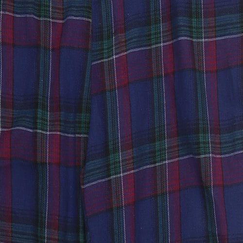 SheIn Womens Blue Check  Trousers  Size L L25 in