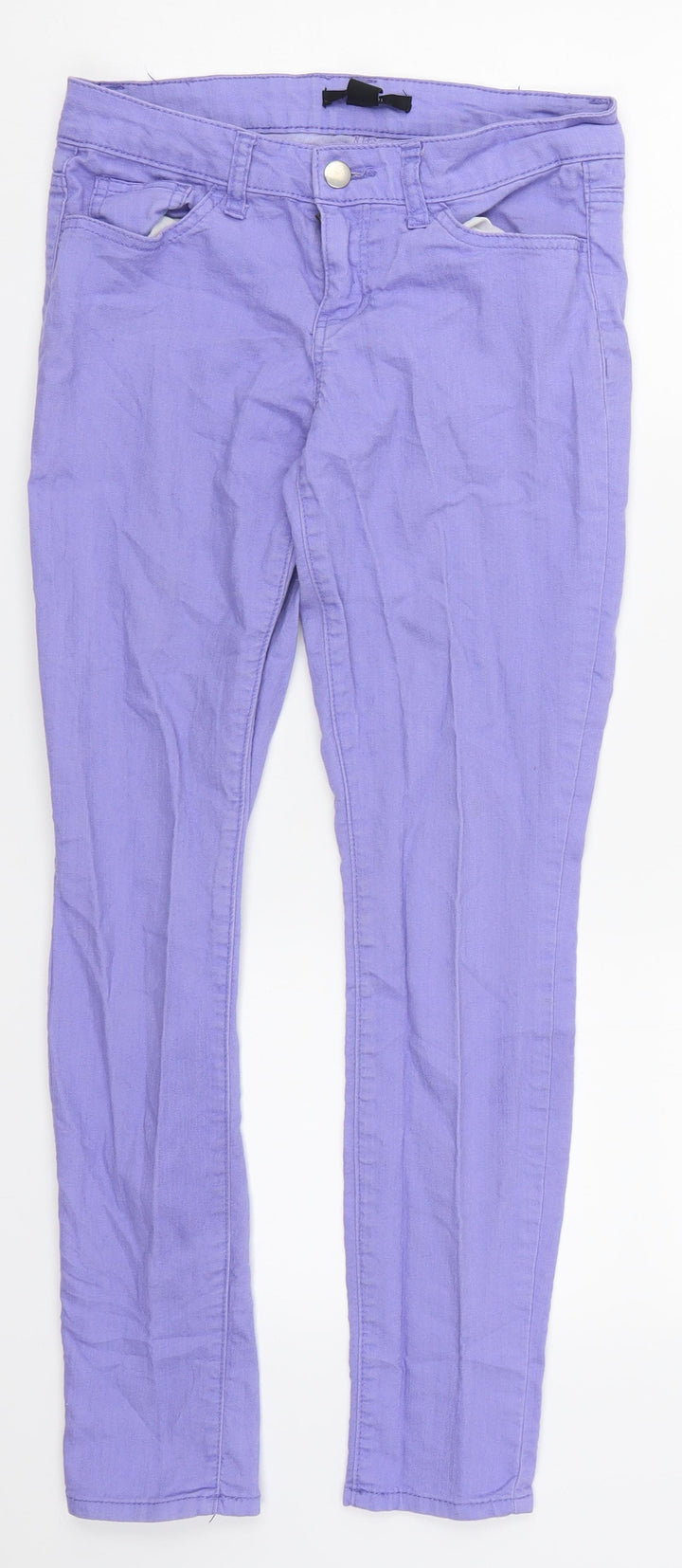 FOREVER 21 Womens Purple Denim Skinny Jeans Size 6 L27 in