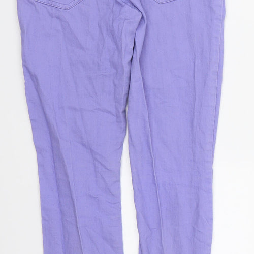 FOREVER 21 Womens Purple  Denim Skinny Jeans Size 6 L27 in
