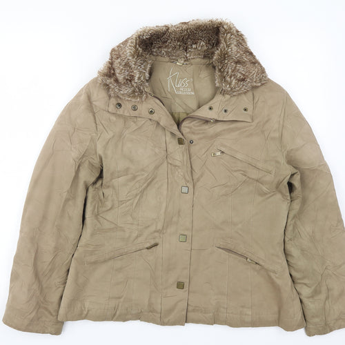 Klass Womens Beige   Jacket Coat Size S