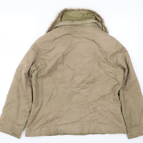 Klass Womens Beige   Jacket Coat Size S