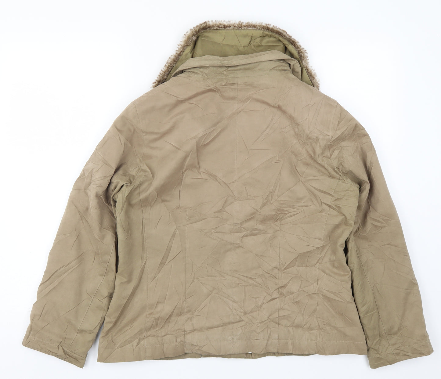 Klass Womens Beige   Jacket Coat Size S