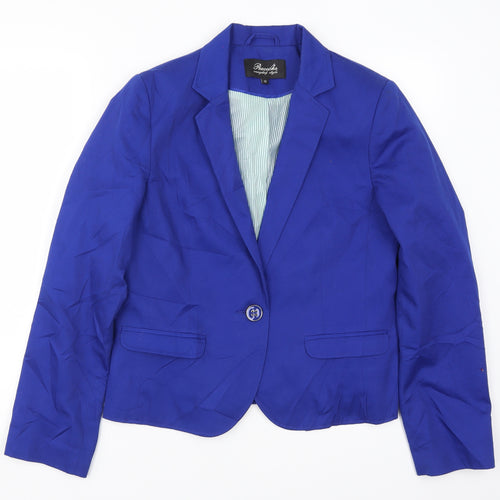 Peacocks Womens Blue   Jacket Suit Jacket Size 12