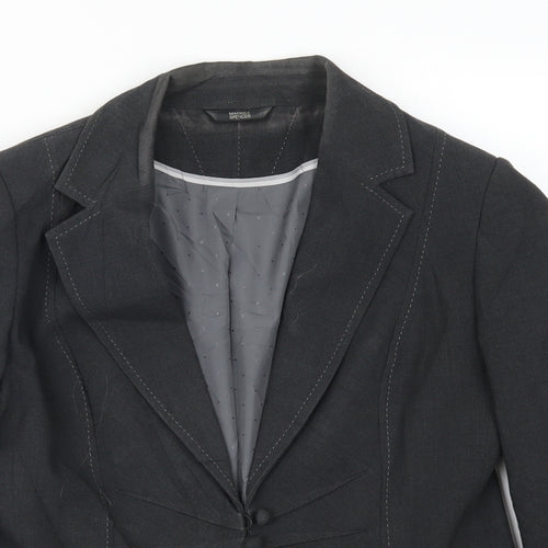 Marks and Spencer Womens Grey   Jacket Suit Jacket Size 14